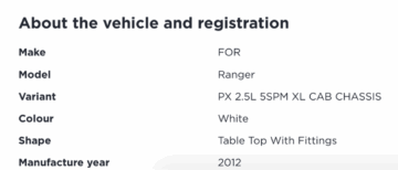 About vehicle and registration